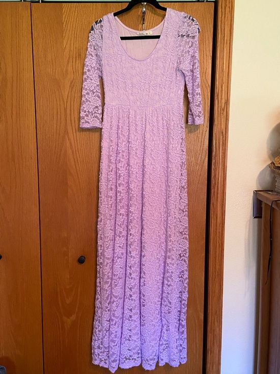 Coco USA Dresses & Skirts - Maternity Lilac Lace Maxi Dress, Size XL